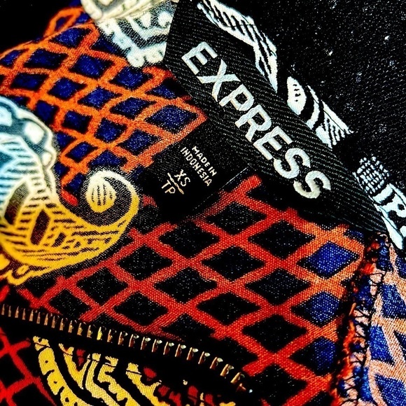 EXPRESS PAISLEY PRINT MIDI DRESS - Picture 4 of 5